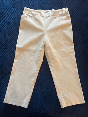 Time and Tru White Women's capris